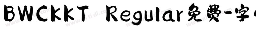 BWCKKT Regular免费字体转换